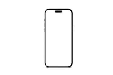 Isolated phone front view