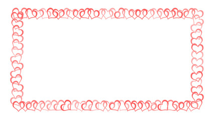 love pink frame for valentine card