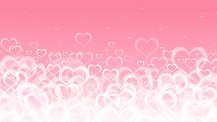 valentine background with hearts white bubble
