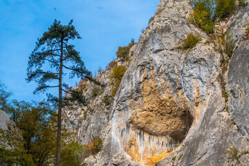 View of Horma Canyon of Kastamonu, 3 km walking path from wood in a beautiful nature with river and waterfall
