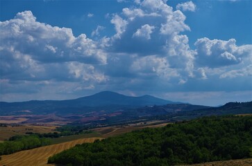 Fototapeta premium Toskania, krajobraz,