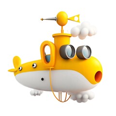 Yellow Sub Created with Generative AI