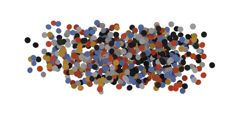  Colorful confetti on white background