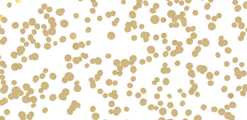 Gold confetti background, isolated on transparent background