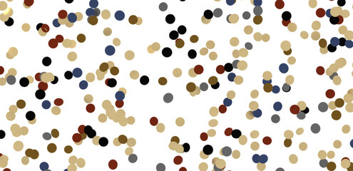 Gold confetti background, isolated on transparent background