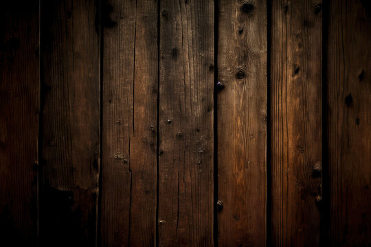 Old Plank Wood Abstract Wooden Background With Lightening