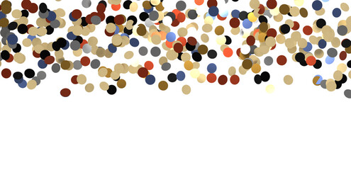  Colorful confetti on white background