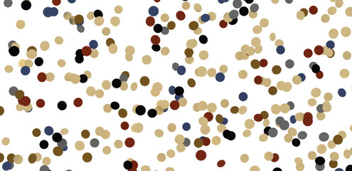 Gold confetti background, isolated on transparent background