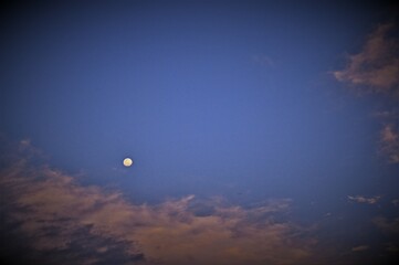 moon and clouds