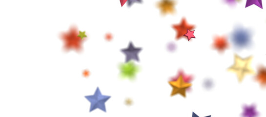 stars. Confetti celebration, Falling colour abstract decoration for party, birthday celebrate,