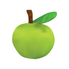 Realistic Vector Apple Design. Stock illustration.