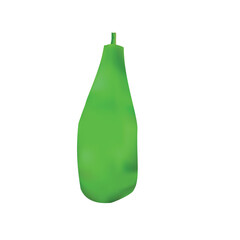 Bottle gourd icon. Flat illustration of bottle gourd vector icon.