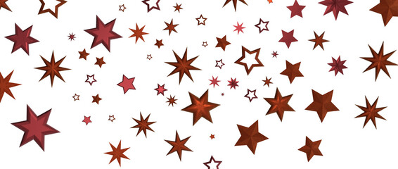 Festive christmas card. Isolated illustration white background. - in red