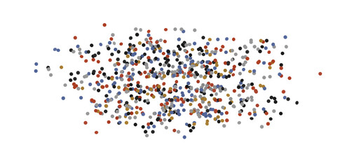  Multicolored confetti on white