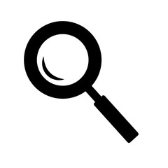 Magnifying glass search tool icon. Vector.