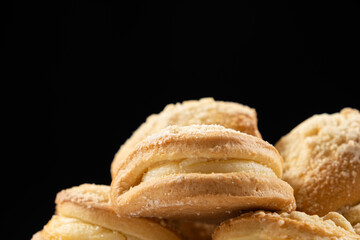 Sochnik cake with cottage cheese - pastry made from dough with cottage cheese filling, a dish of national russian cuisine.