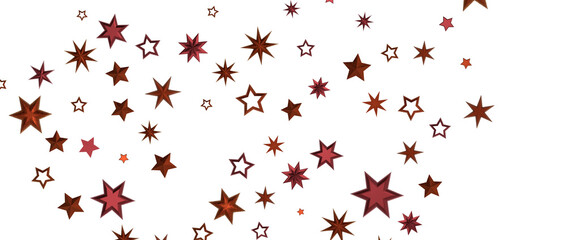 Festive christmas card. Isolated illustration white background. - in red