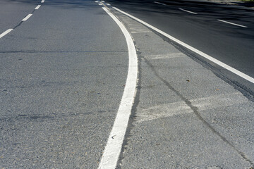 Asfalt  road in the city