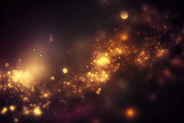 festive abstract background with bokeh. Generative AI