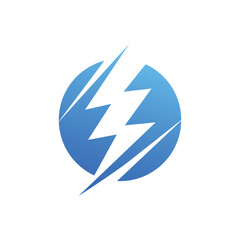 lightning bolt icon design vector template