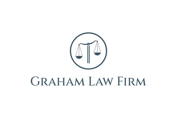 Obraz premium stylized scales of justice. representing legal justice, legal system or a law firm.