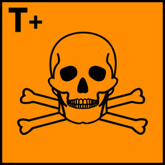 Very Toxic Chemical Label Symbol Sign ,Vector Illustration, Isolate On White Background Label .EPS10