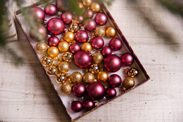 Mini Weihnachtskugeln, Weihnachtsbaumschmuck Weihnachtsdeko Tannenbaum 