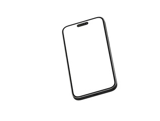 3d render illustration hand holding the white smartphone