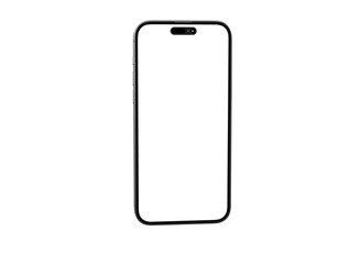 Smartphone frameless blank screen mockup
