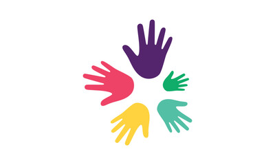 Hands, family, team, group, logo