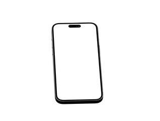Smartphone frame less blank screen. Mockup generic device.