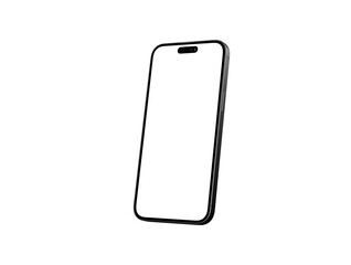 Smartphone frame less blank screen. Mockup generic device.