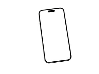 Smartphone frame less blank screen. Mockup generic device.