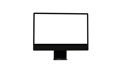 Workspace blank screen desktop computer, Mockup computer