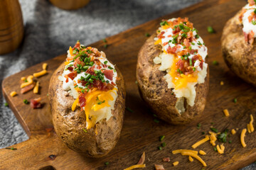 Homemade Loaded Baked Potatoes