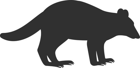 Raccoon silhouette icon