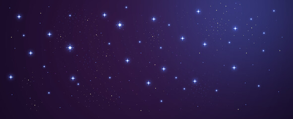 Space Star Background Blue