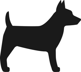 Dog terrier silhouette