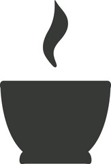 Cup of tea with steam