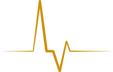 ECG Line Design Element Vector