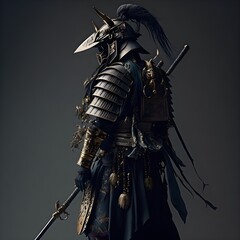 Naklejka premium Samurai