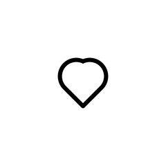 Heart icon. Simple style gift shop big sale poster background symbol. Heart brand logo design element. Heart t-shirt printing. Vector for sticker.