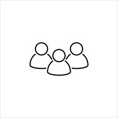 People Icons, Person work group Team Vector. vector illustration on white background
