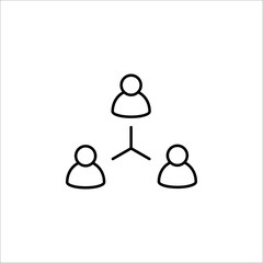 People Icons, Person work group Team Vector. vector illustration on white background