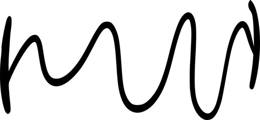 Vector drawing of mounts expressing different emotions. In cartoon style on white background, isolated. Contours. The mouth is curved with a wavy line. Unsure, afraid, doubtful, shy.