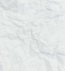 Abstract wrinkled or Free photo crumpled white paperboard or empty canvas or paper surface with folded stains.