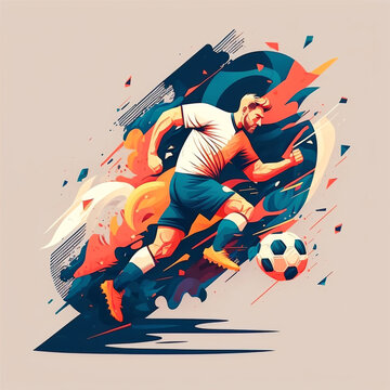 The Art of the Goal: Illustrations of Iconic Soccer Moments (AI Generated)