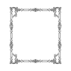 frames in vintage style with elements of ornament, art, pattern, background, texture