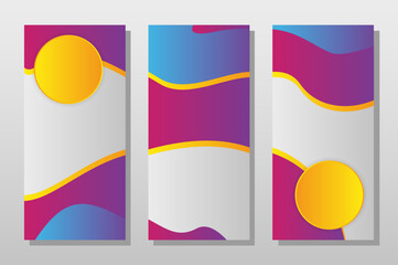 Obraz premium Set of business cards and banners. abstract background illustration eps10