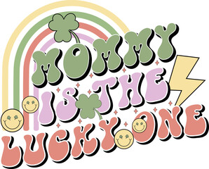 st patrick's day retro sublimation design